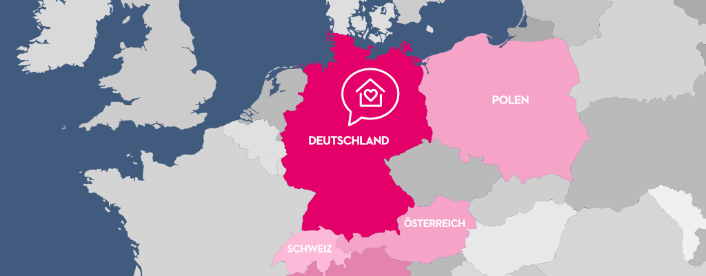Mrs.Sporty Franchise Karte Land Deutschland